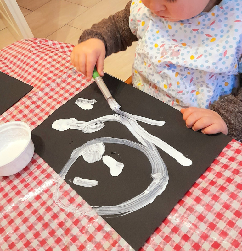 Malerlebnisse mit winterlichem Weiß