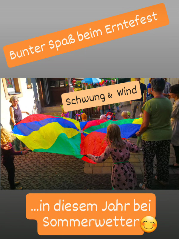 Bunter Spaß beim Erntefest