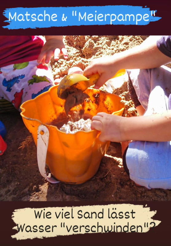 Forschung  mit Wasser und Sand